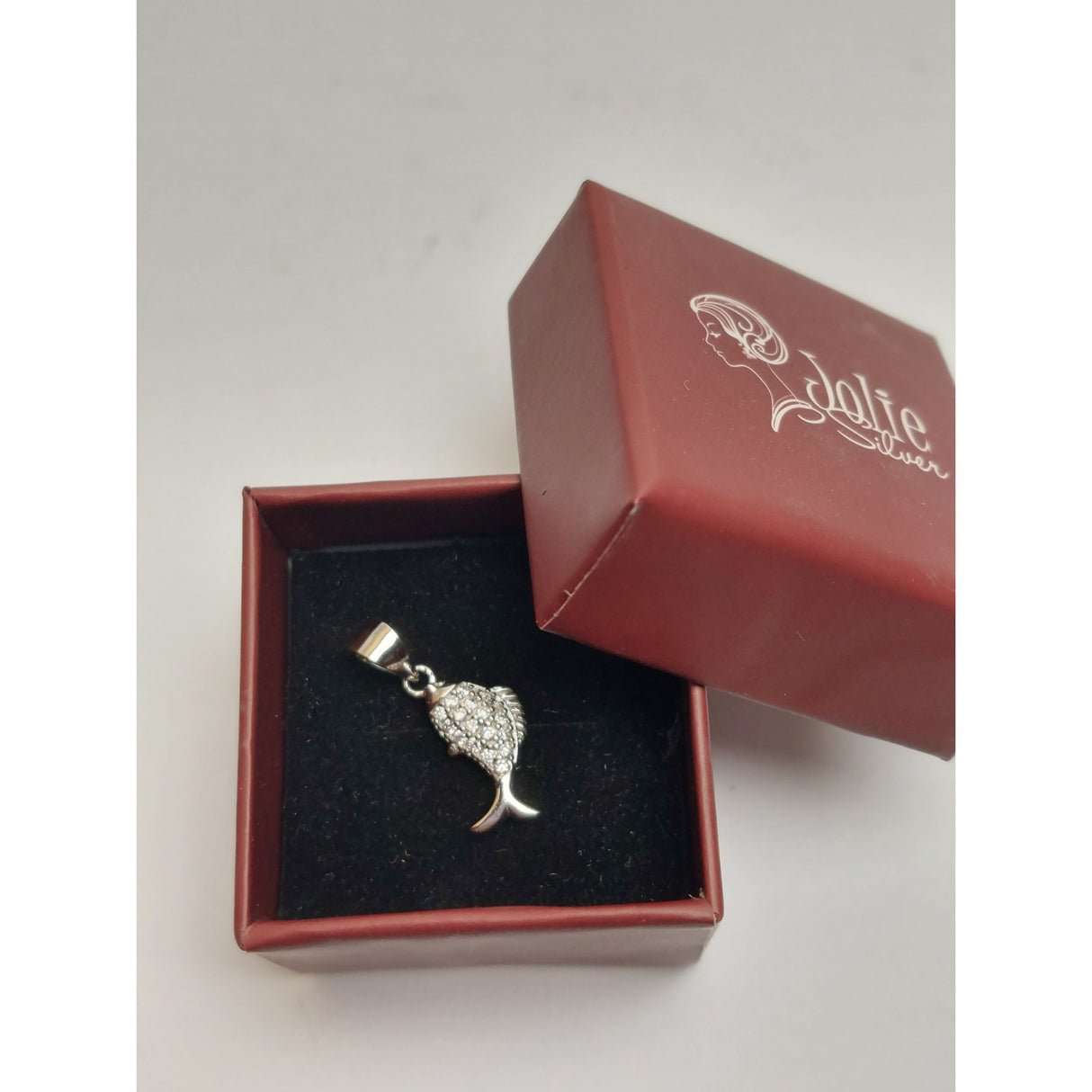 Pandantiv, Jolie Silver, Argint 925, Model Peste cu Pietre, 1.2 G, 1.5 x 0.8 Cm - vivimall.ro