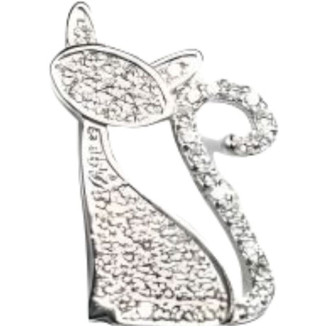 Pandantiv Argint 925 Pisica Zirconii - vivimall.ro