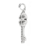 Pandantiv Cheie cu pietre, Argint 925, 2.5 cm x 1 cm