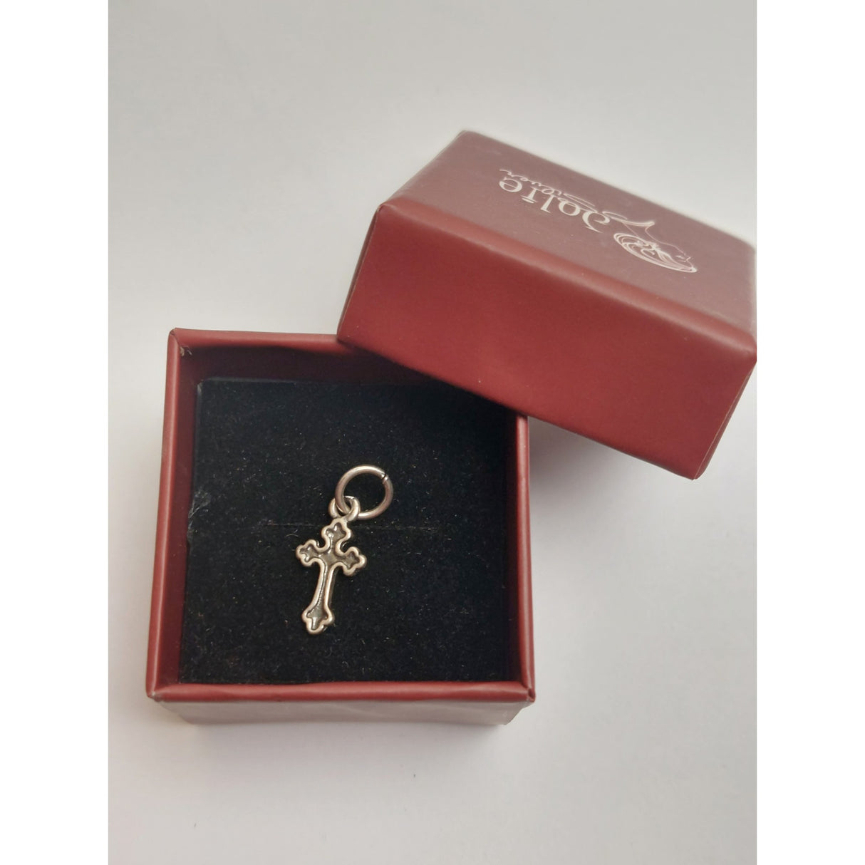Сребърен медальон с кръст за кръщение 925, сребърен Джоли, 0.6G