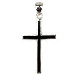 Pandantiv din Argint 925, Cruce cu Onix - vivimall.ro