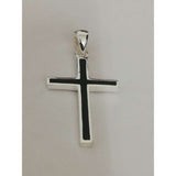 Pandantiv din Argint 925, Cruce cu Onix - vivimall.ro