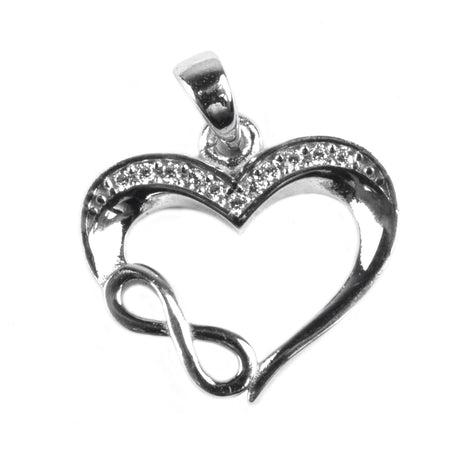 Pandantiv din Argint 925 Inima cu Infinit - vivimall.ro