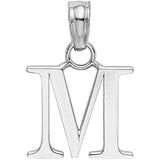 Pandantiv din Argint 925 Jolie Silver, Litera M, 18 x 9 mm, 1.4 g - vivimall.ro