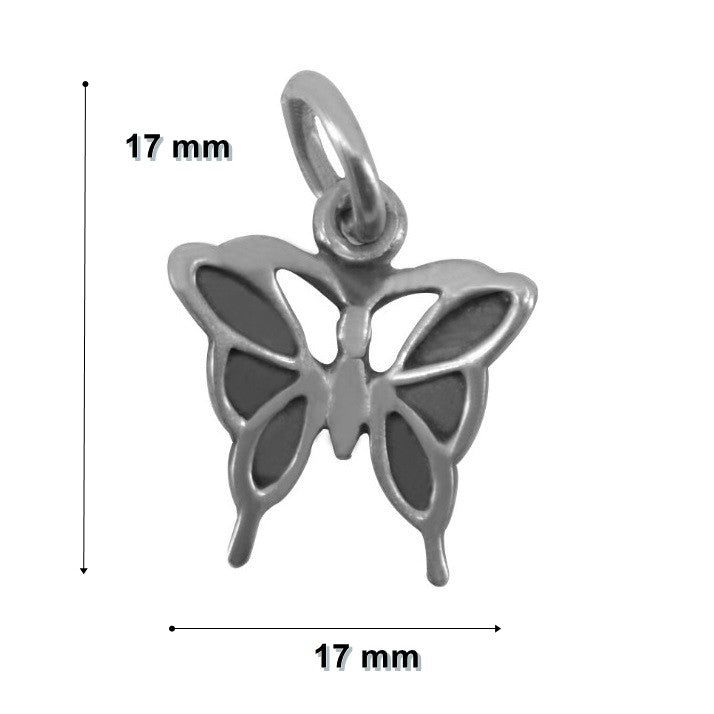 Pandantiv din Argint 925 Jolie Silver, Model Fluture, 17 x 17 mm, 0.9 g - vivimall.ro