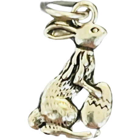 Pandantiv din Argint 925 Jolie Silver, Model Iepuras cu Ou, 20 x 10 mm, 1.5 g - vivimall.ro