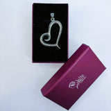 Pandantiv din Argint 925 Jolie Silver, Model Inima cu Marcasite, 45 x 35 mm, 4.8 g - vivimall.ro