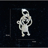 Pandantiv din Argint 925 Jolie Silver, Model Maimuta, 25 x 14 mm, 1.4 g - vivimall.ro