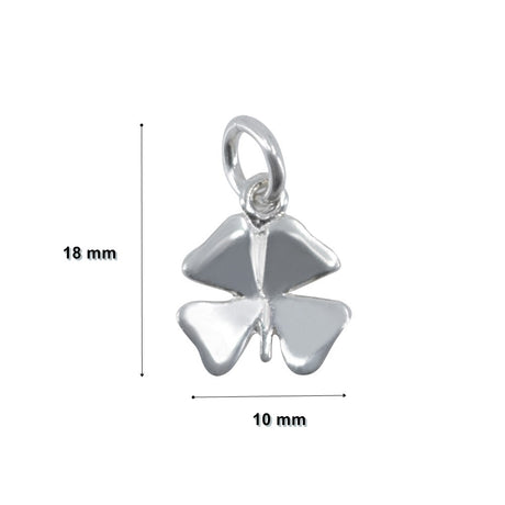 Pandantiv din Argint 925 Jolie Silver, Model Trifoi, 18 x 10 mm, 1 g - vivimall.ro