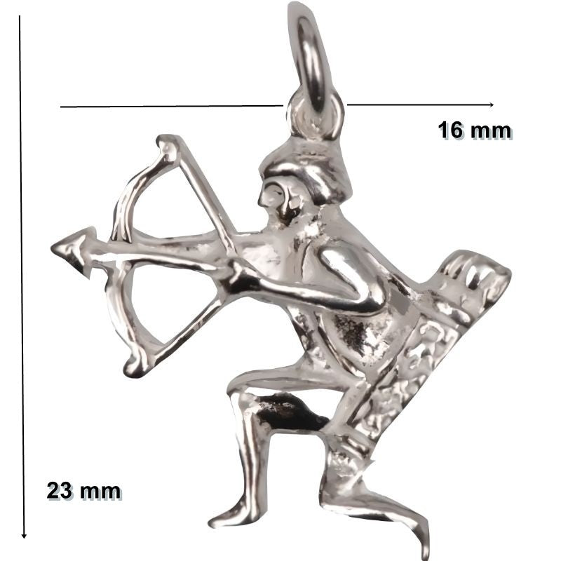 Сребърна висулка Jolie Silver 925, зодия Стрелец, 1.1 G
