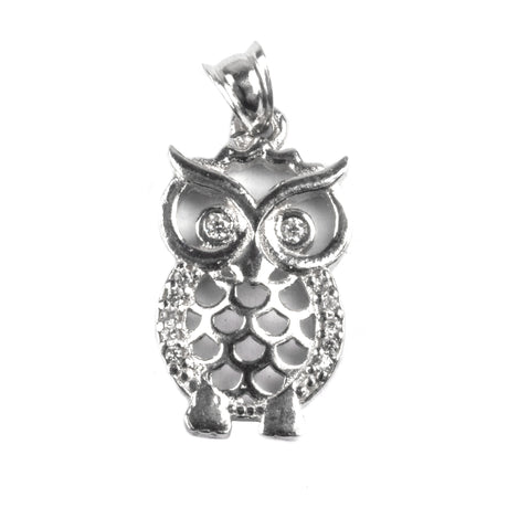 Pandantiv din Argint 925, model Bufnita cu pietre - vivimall.ro