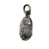 Pandantiv din Argint 925, Oval Filigran cu Piatra - vivimall.ro