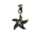 Pandantiv din Argint 925 Stea de Mare cu Pietre Colorate - vivimall.ro