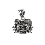 Pandantiv Pisicuta cu pietre, Argint 925, 1 cm x 1.3 cm - vivimall.ro