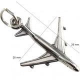 Pandantiv, Jolie Silver, Argint 925, Model Avion, 25 x 20 mm, 1.2 g - vivimall.ro