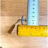 Pandantiv, Jolie Silver, Argint 925, Model Avion Cu Zirconii, 1.7 G, 2x2 Cm - vivimall.ro