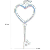 Pandantiv, Jolie Silver, Argint 925, Model Cheie, 35 x 11 mm, 0.9 g - vivimall.ro