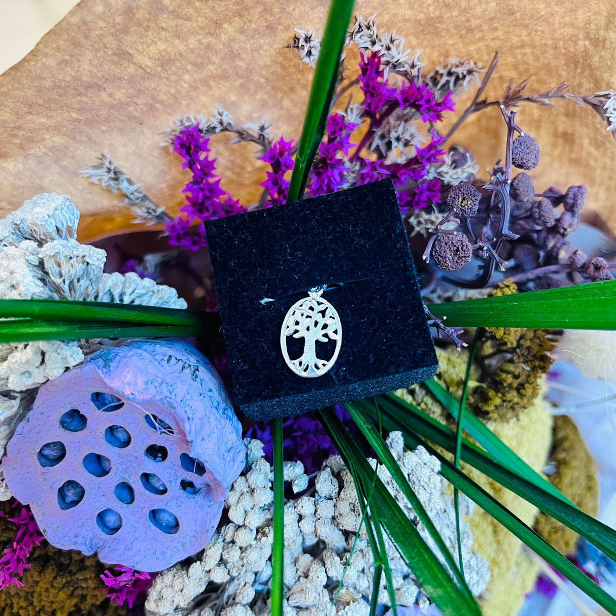 Pandantiv, Jolie Silver, Argint 925, Model Copacul Vietii Rodiat, 22 x 11 mm, 0.9 g - vivimall.ro