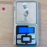 Pandantiv, Jolie Silver, Argint 925, Model Flamingo cu Zirconii, 27 x 10 mm, 1.5 g - vivimall.ro