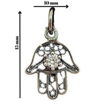 Pandantiv, Jolie Silver, Argint 925, Model Hamza Filigran, 0.9 g, 15x10 mm - vivimall.ro