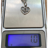 Pandantiv, Jolie Silver, Argint 925, Model Inima Best Friend, 1 g, 10x12 mm - vivimall.ro
