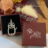 Pandantiv, Jolie Silver, Argint 925, Model Pisica, 2 g, 25x15 mm - vivimall.ro