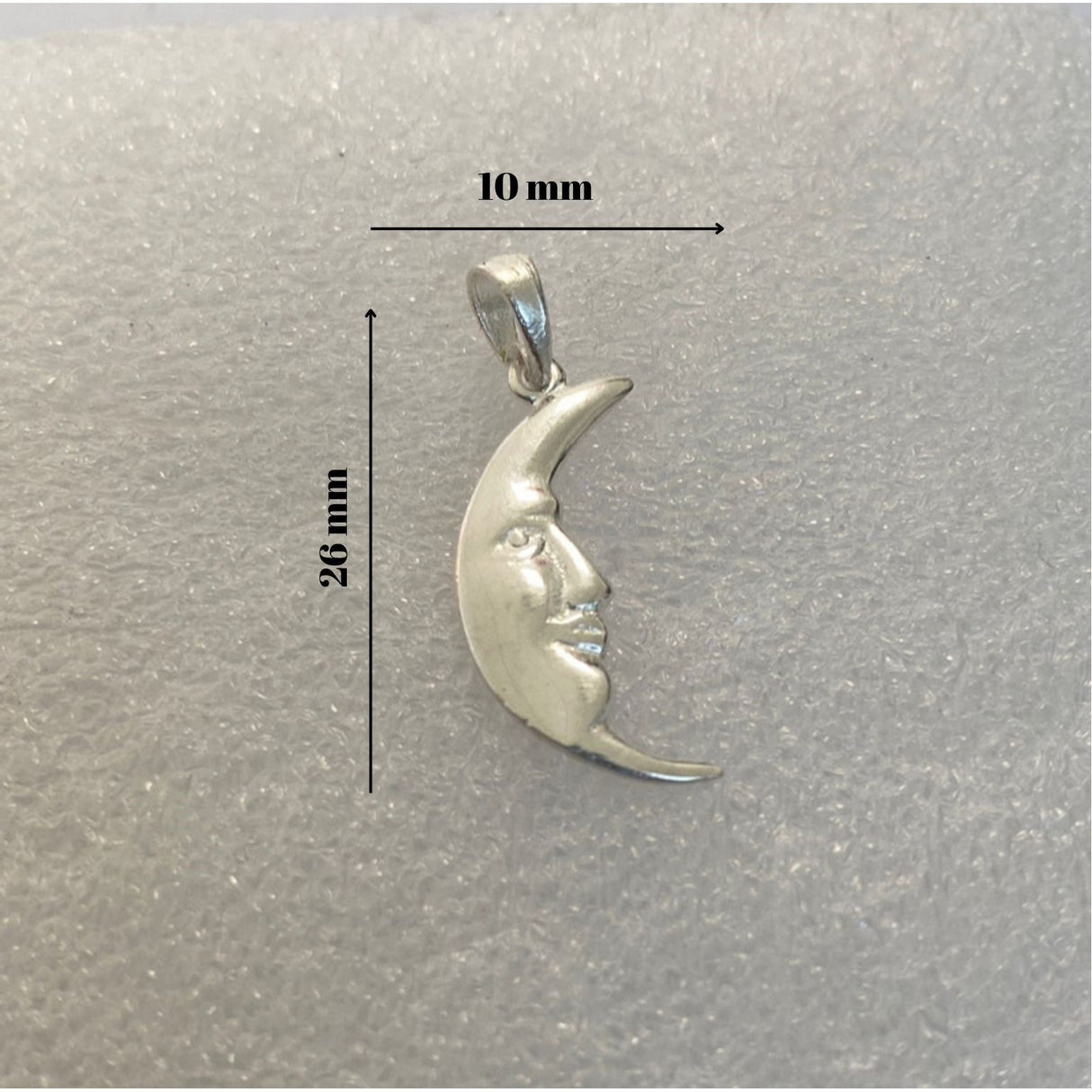 Pandantiv, Jolie Silver, Argint 925, Model Semiluna, 1.2 g, 26x10 mm - vivimall.ro