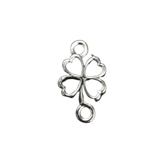Pandantiv Metal Pentru Bratara Model Trifoi Contur - vivimall.ro