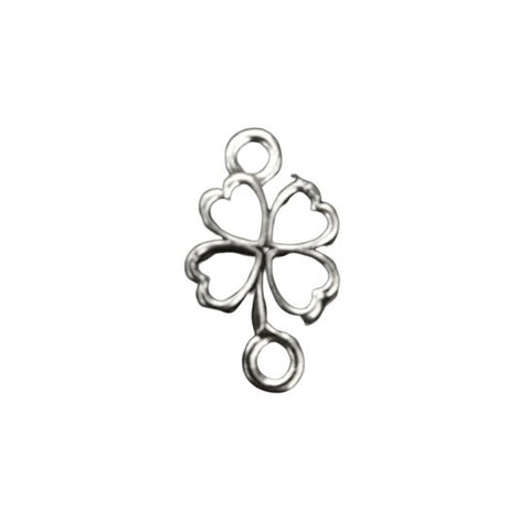 Pandantiv Metal Pentru Bratara Model Trifoi Contur - vivimall.ro