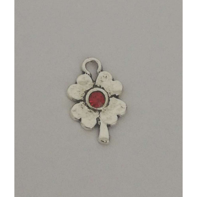 Pandantiv Metal Trifoi cu Piatra - vivimall.ro