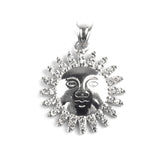 Pandantiv Soare cu Pietre, Argint 925, 2.5 x 1.7 cm