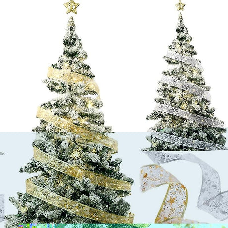 Panglică LED de Crăciun Vivimall Aurie, lungime 5 m, 50 LED-uri, Baterii, Alb cald - vivimall.ro