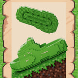 Papuci Casual pentru Adolescenti, Flippy, Model Unisex de Forma Pixel, Rezistenti Usori si Moi din Spuma EVA Antiderapanti, Marime 36-37, Verde deschis - vivimall.ro