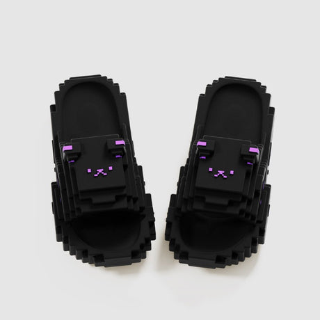 Papuci Casual pentru Adolescenti, Flippy, Model Unisex de Forma Pixel, Rezistenti Usori si Moi din Spuma EVA Antiderapanti, Marime 36-37, Negru - vivimall.ro