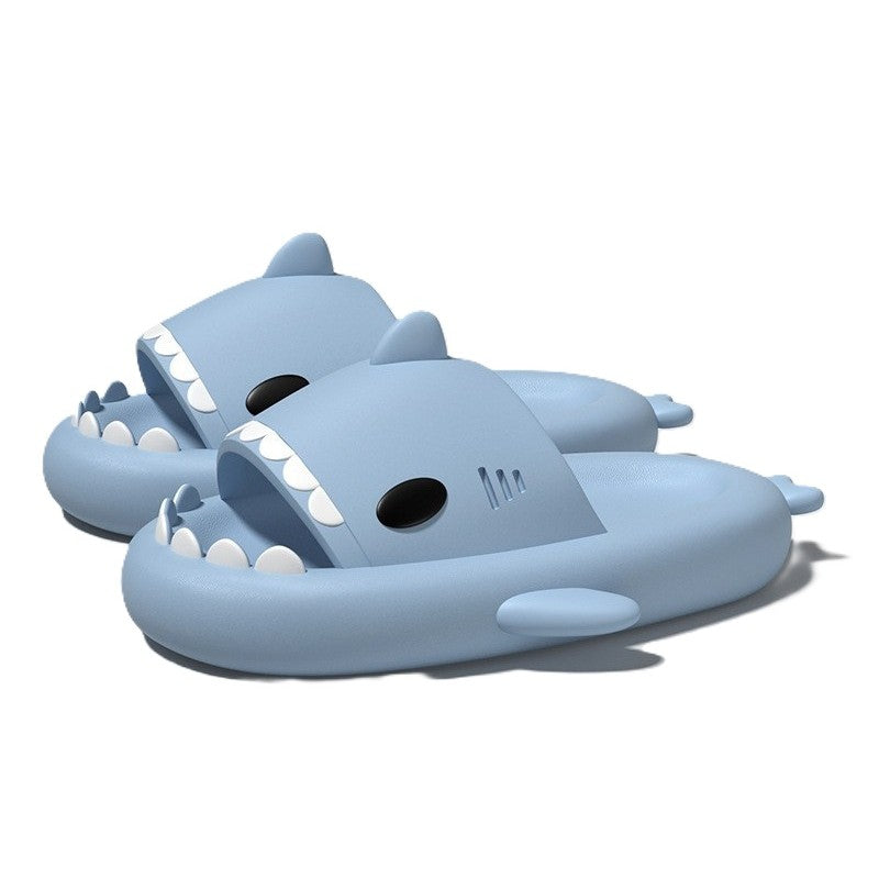 Papuci Tip Rechin, Flippy, Unisex, din Spuma EVA, Talpa Groasa Antiderapanta, Rezistenti la Uzura, Marime 36-37, Albastru Deschis - vivimall.ro