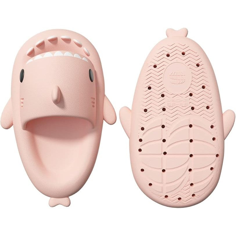 Papuci Tip Rechin, Flippy, Unisex, din Spuma EVA, Talpa Groasa Antiderapanta, Rezistenti la Uzura, Marime 36-37, Roz - vivimall.ro