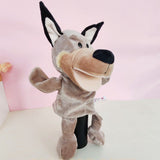 Papusa de Mana pentru Teatru de Papusi, Flippy, din Plus, 25 x 10 x 8 cm, Model Lup, Bej - vivimall.ro