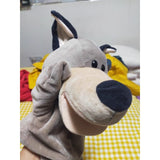 Papusa de Mana pentru Teatru de Papusi, Flippy, din Plus, 25 x 10 x 8 cm, Model Lup, Bej - vivimall.ro