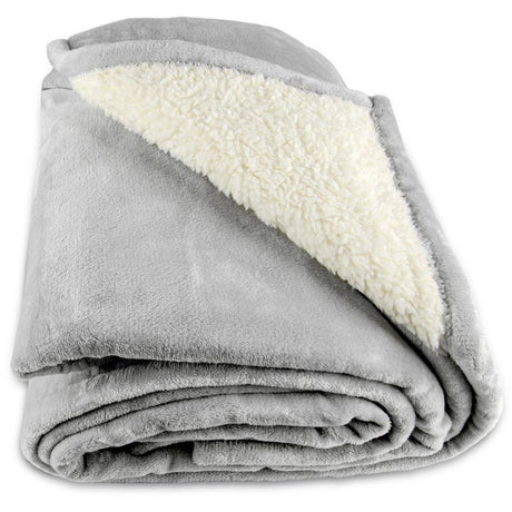 Patura Cu Incalzire Electrica, Vivimall, 135 W, 180x130 cm, 6 Trepte De Incalzire, Flanel, Gri - vivimall.ro