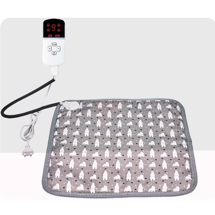 Patura electrica pentru animale de companie cu tub anti-muscatura, perna pentru caini, 45 x 45 cm, 28 W,  9 trepte de reglaj perna pentru pisici, anti-alunecare, gri-When upgrading the full steel pipe to European regulations; Width: 45X45cm - vivimall.ro