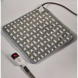 Patura electrica pentru animale de companie, perna pentru caini, 45 x 45 cm, 25W, -2 trepte de reglaj perna pentru pisici, anti-alunecare, Gri - vivimall.ro