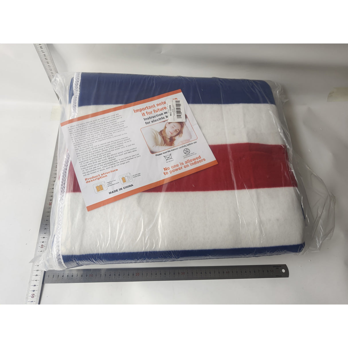 Patura electrica simpla, Vivimall, 180 W, 200 x 180 cm, Multicolor - vivimall.ro