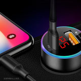 Incarcator Auto 2 in 1, Vivimall, Port USB Fast Charge QC3.0 si Type C, PD 20W, Negru - vivimall.ro