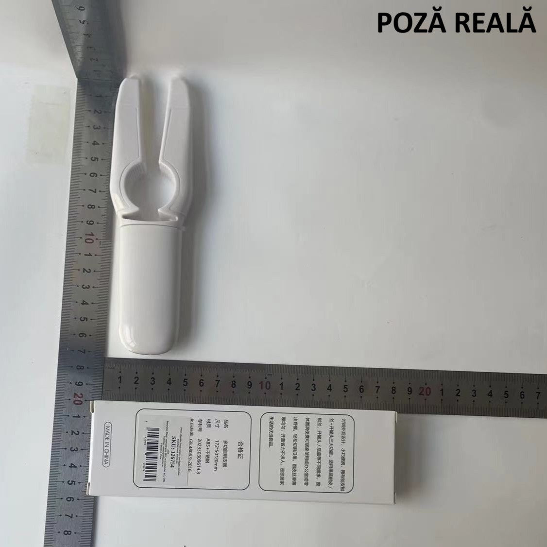 Desfacator de sticle 5in1, Vivimall, Razatoare, Curatator de Legume-Fructe, Deschizator de Conserve si Doze, 17.5x5x3cm, Alb - vivimall.ro