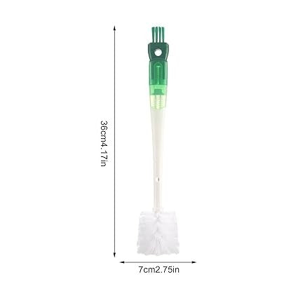 Perie 5 In 1 De Curatat Pahare, Cani, Sticle, Cu Maner Lung, Accesorii Pentru Spalarea Paielor Si Capacelor, Usor De Agatat, 36X7X7Cm, Verde-Alb - vivimall.ro