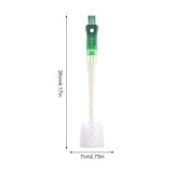 Perie 5 In 1 De Curatat Pahare, Cani, Sticle, Cu Maner Lung, Accesorii Pentru Spalarea Paielor Si Capacelor, Usor De Agatat, 36X7X7Cm, Verde-Alb - vivimall.ro