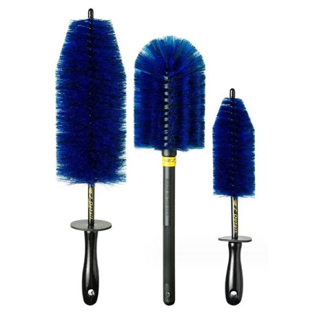 Set 3 piese cosmetică auto, perii pentru anvelope și detalii | AutoCare - vivimall.ro