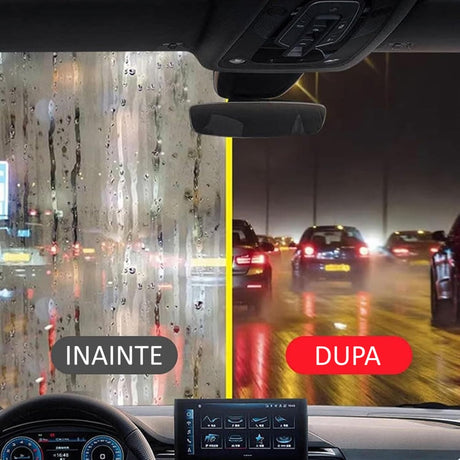 Perie Multifuncțională Auto Vivimall, pentru Îndepărtarea Urmelor de pe Parbriz și Oglinzi, Anti-Aburire, Roșu - vivimall.ro