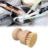 Perie De Curatat Vase Si Alimente, Din Lemn De Fag, 8 X 5 Cm, Perie Din Sisal, Bej - vivimall.ro