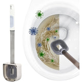 Perie De Toaleta, Cu Recipient Pentru Detergent, Din Plastic+Tpr, Montare Fara Perforare, 40 X 9 Cm - vivimall.ro